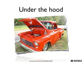 Under the hood




   http://www.ﬂickr.com/photos/52251564@N08/5937620090
 