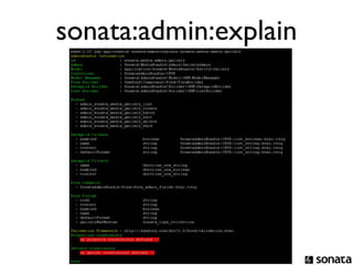 sonata:admin:explain
 