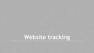Website tracking
 