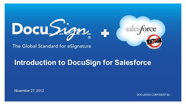 docusign salesforce introduction slideshare