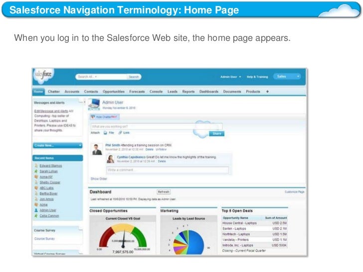 Training navigation course