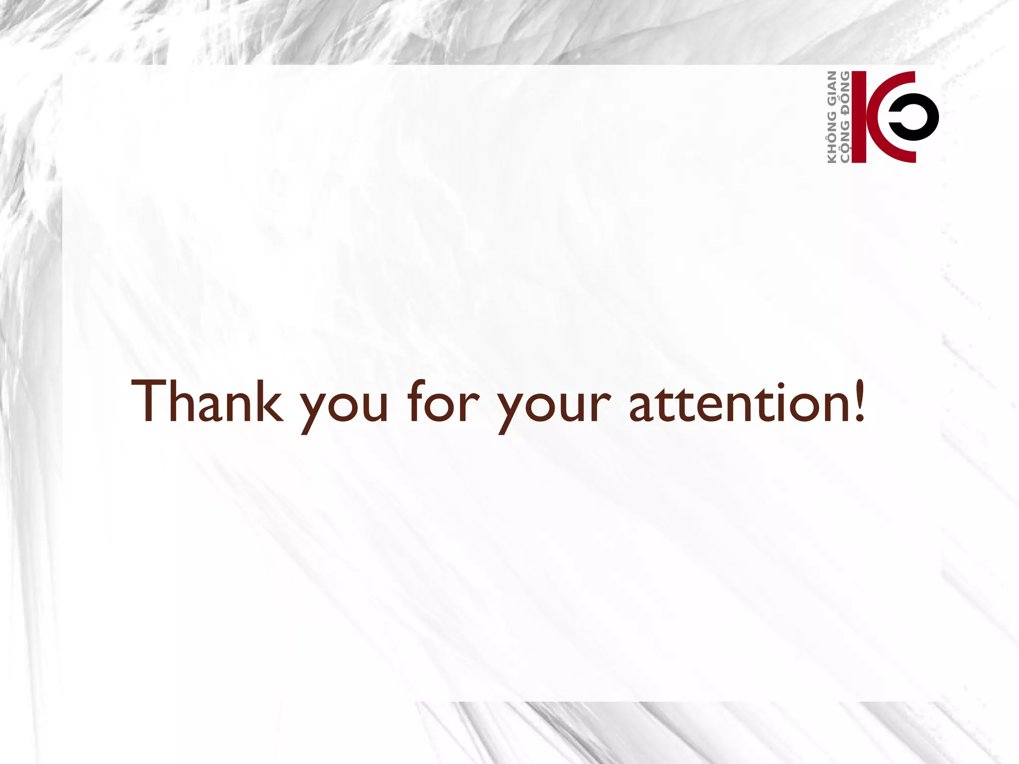 Thank you for your attention!
 