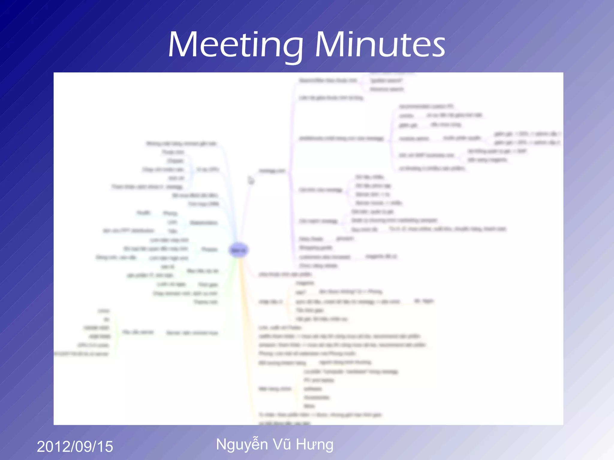 Meeting Minutes




2012/09/15     Nguyễn Vũ Hưng
 