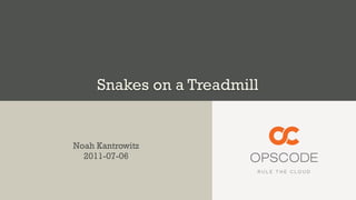 Snakes on a Treadmill


Noah Kantrowitz
  2011-07-06
 
