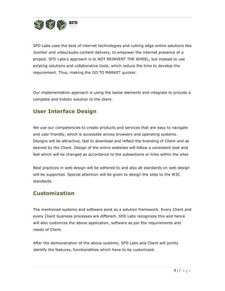 Sfd labs service offerings | PDF