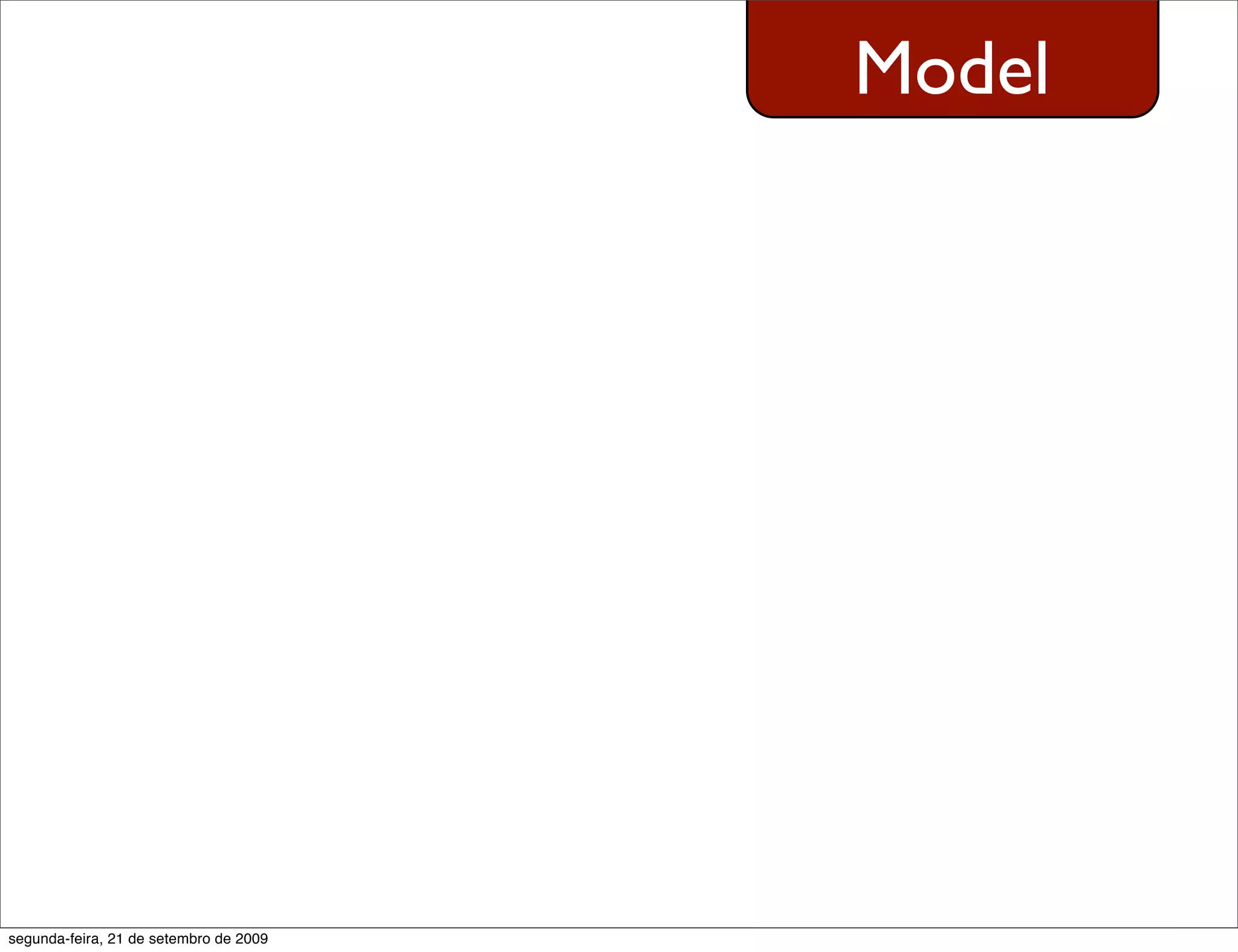 Model segunda-feira, 21 de setembro de 2009 