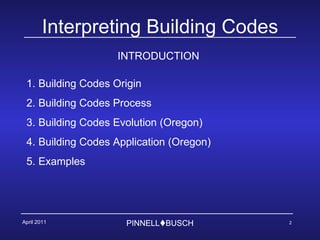 Orgen Code Oregon Building Code Interpretation 2011 | PPT | Free Download