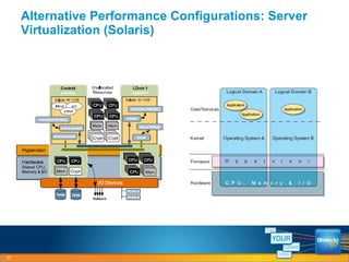 Alternative Performance Configurations: Server Virtualization (Solaris) 