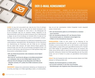 DER E-MAIL KONSUMENT
                                                              E-Mail ist die Basis der Online-Kommunikation – schließlich sind 94% der Online-Konsumenten
                                                              “Subscribers”. Wenn wir das Kaufverhalten im Hinblick auf die Marketing-Kanäle ganzheitlich betrachten,
                                                              sehen wir, dass 45% der deutschen Konsumenten einen Kauf getätigt haben als direkte Konsequenz auf
                                                              eine Marketing-Botschaft, die sie per E-Mail erhalten haben. Diese Zahl alleine sollte ausreichen, Sie von
                                                              der Bedeutung von E-Mail zur Steigerung der Markenbindung und der Konversionsraten zu überzeugen. Bei
                                                              der Analyse des Erfolgs dieses Kanals müssen jedoch noch einige andere Faktoren berücksichtigt werden.




        ALTER: Es mag nicht verwunderlich sein, dass bei den 18 bis 24-Jährigen           dass sie auf den verschiedenen mobilen Endgeräten korrekt dargestellt
        die Wahrscheinlichkeit, dass sie einen Kauf als direkte Konsequenz einer          werden. Gründe hierfür:
        E-Mail tätigen, am niedrigsten ist. Doch schon in der Altersgruppe der
                                                                                          • 55% der Konsumenten geben an, ein Smartphone zu besitzen
        25 bis 34-Jährigen zeigt sich ein deutlicher Anstieg. Tatsächlich ist die
                                                                                            und zu benutzen
        Wahrscheinlichkeit, einen Kauf als direkte Konsequenz einer E-Mail-Botschaft
                                                                                          • 48% der Smartphone-Besitzer (27% der Deutsche Online
        zu tätigen, bei den 25 bis 34-Jährigen am höchsten (53%). Es stellt sich hier
                                                                                            Konsumenten) geben an, mindestens einmal täglich ihre
        die Frage, warum sich so ähnliche Altergruppen so unterschiedlich verhalten.
                                                                                            E-Mails mit ihren Smartphones abzurufen
        Diese Variation in der Nutzungsweise von E-Mail beruht hauptsächlich auf den
                                                                                          BEWEGGRÜNDE: E-Mail ist nicht einfach nur ein Werkzeug für die
        unterschiedlichen Lebensabschnitten. Mit Berufseintritt und der Übernahme
                                                                                          geschäftliche Kommunikation. Sie wird öfter genutzt, um mit persönlichen
        von Verantwortung als Erwachsene wird die E-Mail als ein notweniger
                                                                                          Kontakten zu kommunizieren (64%) und um den Kontakt zu alten Freunden
        Teil des Lebens tiefer verankert. Wir haben ähnliche Muster gesehen bei
                                                                                          wieder aufleben zu lassen (53%), als für geschäftliche Zwecke (47%). Trotzdem
        Untersuchungen, die in den USA, UK und Australien durchgeführt wurden, und
                                                                                          wird E-Mail häufiger für geschäftliche Zwecke genutzt als Facebook oder
        kommen zu dem Schluss, dass die Nutzung von E-Mail signifikant steigt, wenn
                                                                                          Twitter, was ein Zeichen dafür ist, dass Konsumenten E-Mail als multifunktional
        Konsumenten ins Berufsleben eintreten:
                                                                                          betrachten. Verbraucher checken ihre E-Mail regelmäßig über den Tag verteilt;
        • 80% der Online-Konsumenten rufen mindestens einmal täglich                      primär, weil sie ihr Postfach für private und geschäftliche Kommunikation
          ihre E-Mails ab                                                                 nutzen.
        • Bei 18 bis 24- und 55 bis 64-Jährigen ist die Wahrscheinlichkeit
                                                                                          INHALT: Die zwei Hauptgründe dafür, dass Konsumenten Marken ihre E-Mail-
          am niedrigsten, dass sie ihre E-Mails täglich abrufen (74%)
                                                                                          Adressen zur Verfügung stellen sind:
        • Bei den 45 bis 54-Jährigen ist das Überprüfen der E-Maii am
          stärksten vertreten; 87% prüfen ihre E-Mail mindestens einmal                   • Rabatte oder Sonderangebote zu erhalten (45%)
          pro Tag.                                                                        • Um auf dem Laufenden zu sein über neue Produkte,
                                                                                            Dienstleistungen oder Angebote eines Unternehmens (40%)
        ENDGERÄTE: Aufgrund der zunehmenden Verbreitung von Smartphones ist
        es wichtig, das Design von E-Mails regelmäßig zu testen, um sicherzustellen,




10   © 2012 ExactTarget | www.ExactTarget.com/SFF
 