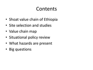 Safe Food, Fair Food, Ethiopia: Rapid assessment report 2014
