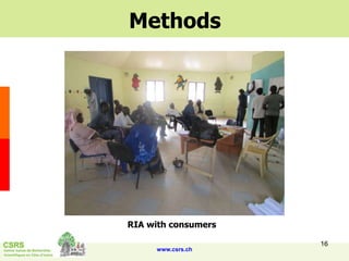 Rapid integrated assessment of nutrition and health risks associated with the small ruminants value chain in Senegal