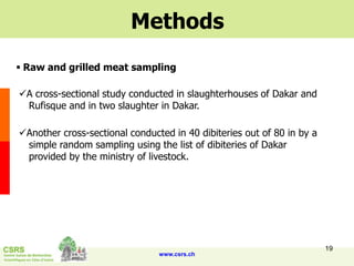 Rapid integrated assessment of nutrition and health risks associated with the small ruminants value chain in Senegal