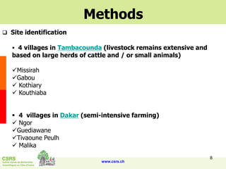 Rapid integrated assessment of nutrition and health risks associated with the small ruminants value chain in Senegal