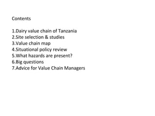 Safe Food, Fair Food, Tanzania: Rapid assessment report 2014