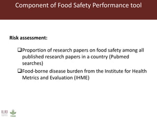 Food safety performance tool validation consultation