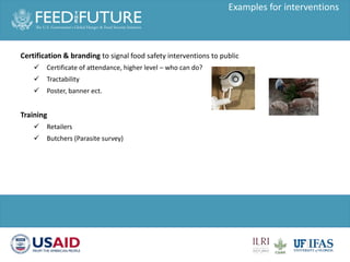 Food safety intervention session