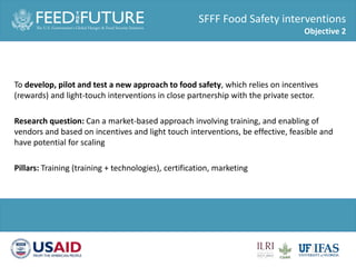 Food safety intervention session