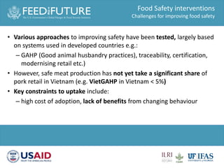 Food safety intervention session