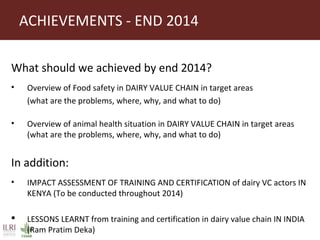 Sokoine University of Agriculture progress on safe food fair food and cow killer projects