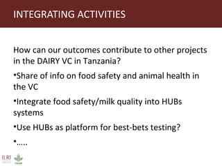 Sokoine University of Agriculture progress on safe food fair food and cow killer projects