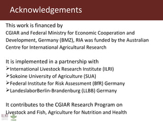 Sokoine University of Agriculture progress on safe food fair food and cow killer projects