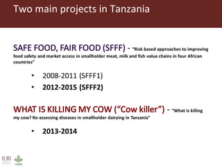 Sokoine University of Agriculture progress on safe food fair food and cow killer projects