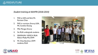 Safe Food, Fair Food for Cambodia cross-cutting activities: Gender, capacity building and task force