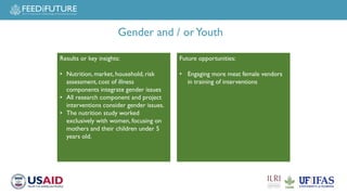 Safe Food, Fair Food for Cambodia cross-cutting activities: Gender, capacity building and task force