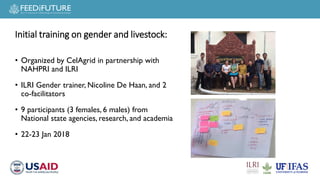Safe Food, Fair Food for Cambodia cross-cutting activities: Gender, capacity building and task force