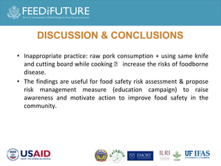 Pork and animal source food consumption and food safety risk perception in Phnom Penh, Cambodia