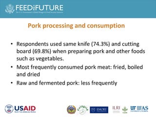Pork and animal source food consumption and food safety risk perception in Phnom Penh, Cambodia