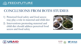 Nutrition and food safety perception
