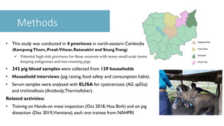 Low prevalence of cysticercosis and Trichinella infection in pigs in rural Cambodia