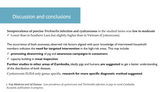 Low prevalence of cysticercosis and Trichinella infection in pigs in rural Cambodia