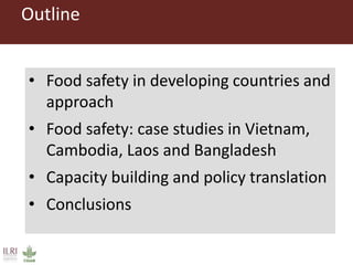 Safe food, fair food in South East Asia: Research and policy