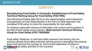Safe Food, Fair Food for Cambodia task force: Research to policy and practice