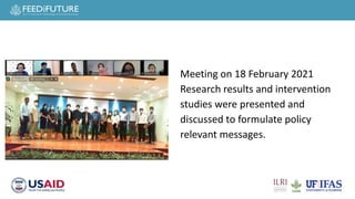 Safe Food, Fair Food for Cambodia task force: Research to policy and practice