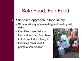 Safe Food, Fair Food: Introduction to the value chain assessment toolkit 