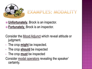 Brock, get those plants inspected right now!Consider the interpersonal relations between speakers.
