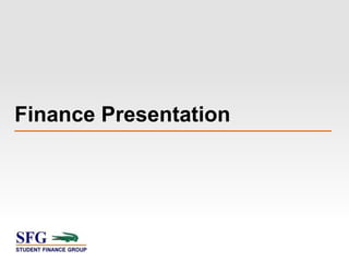 Finance Presentation
 
