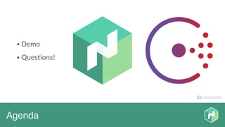 HASHICORP
Agenda
• Demo
• Questions!
 
