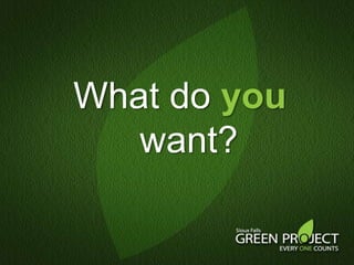What do you want?