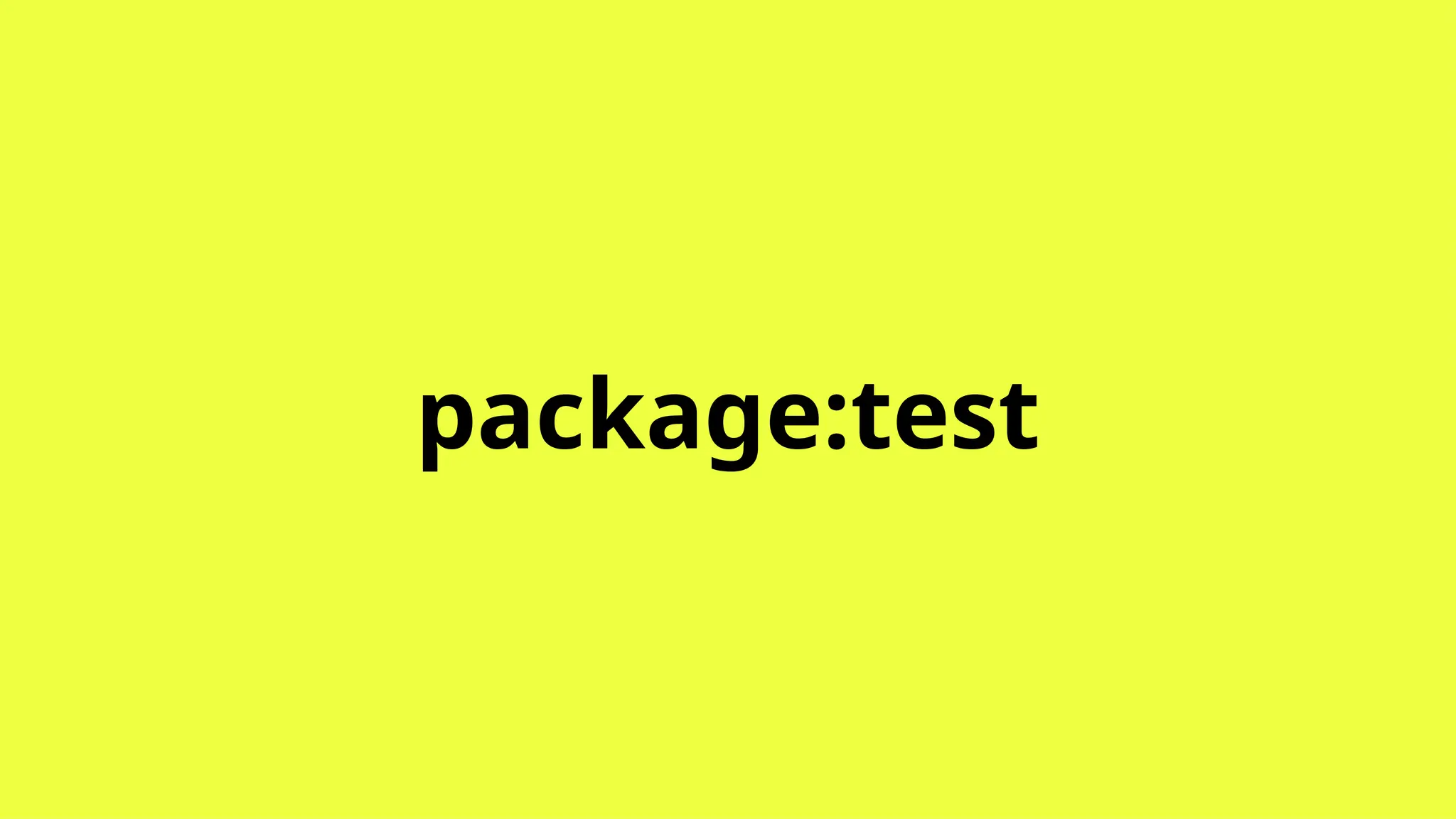 package:test
 