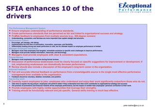 SFIA & High Performance Workforce