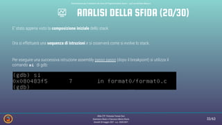 Sfida CTF: Protostar Format Zero | PDF
