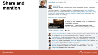 @crestodina
Share and
mention
 