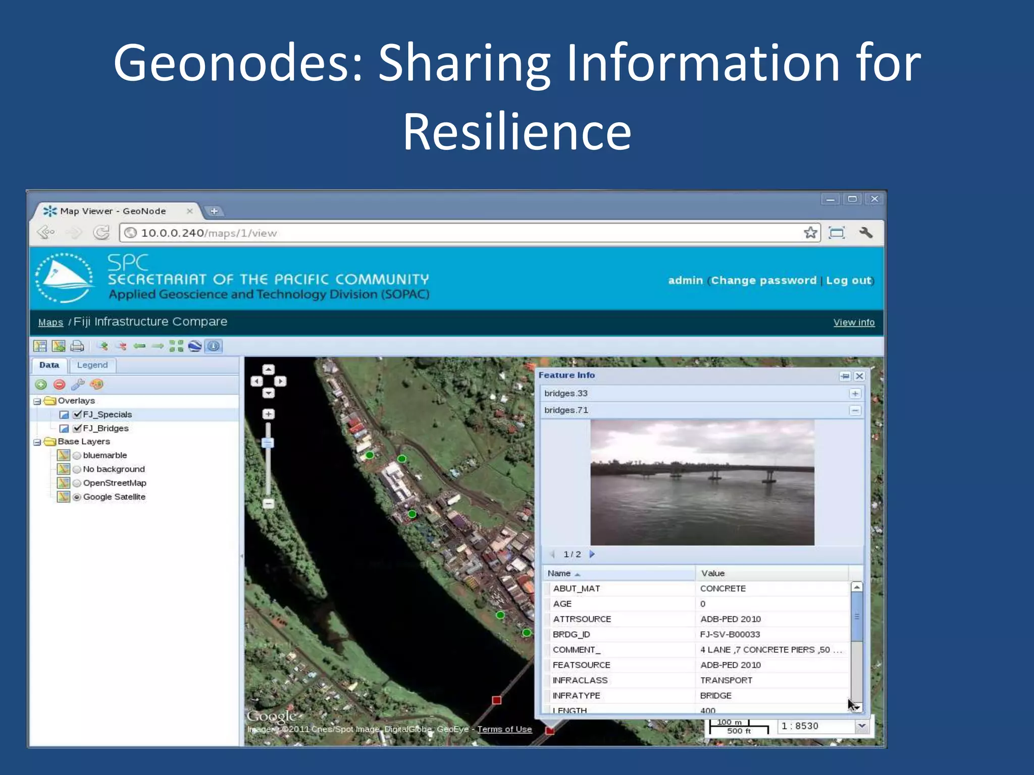 Geonodes: Sharing Information for
           Resilience
 