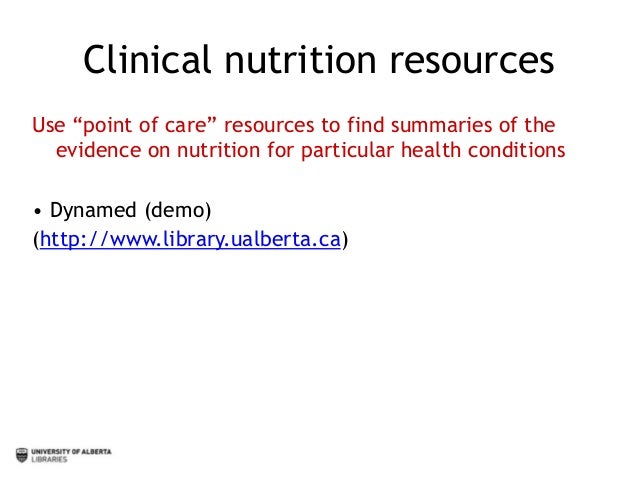 Finding Human Nutrition Information