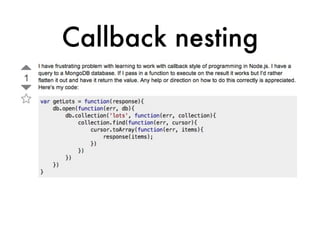 Callback nesting
 
