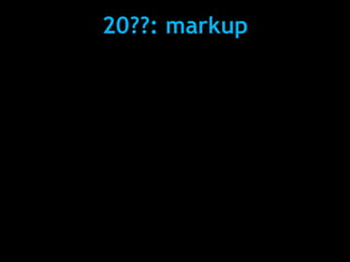 20??: markup
 